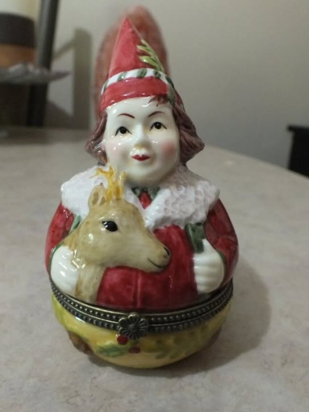 Charming Holiday Elf and Forest Friends Trinket Box by Villeroy & Boch